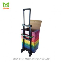 Temporary Cardboard Trolley Bag for Trade Fair Temporary Cardboard Trolley Bag for Trade Fair