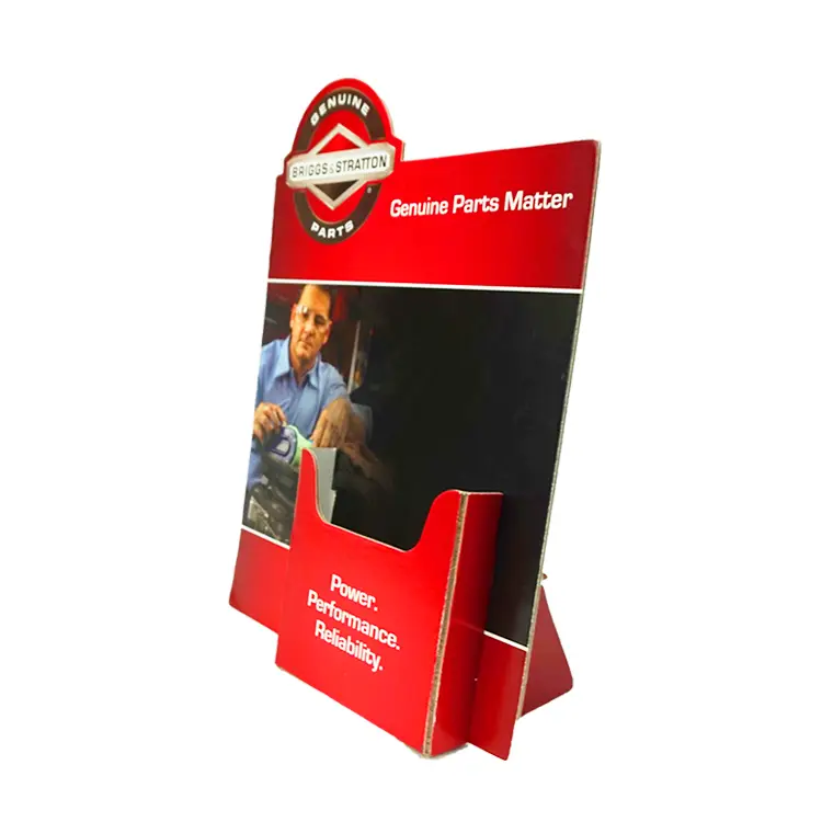 Custom cardboard counter standee display, paper retail standing display box