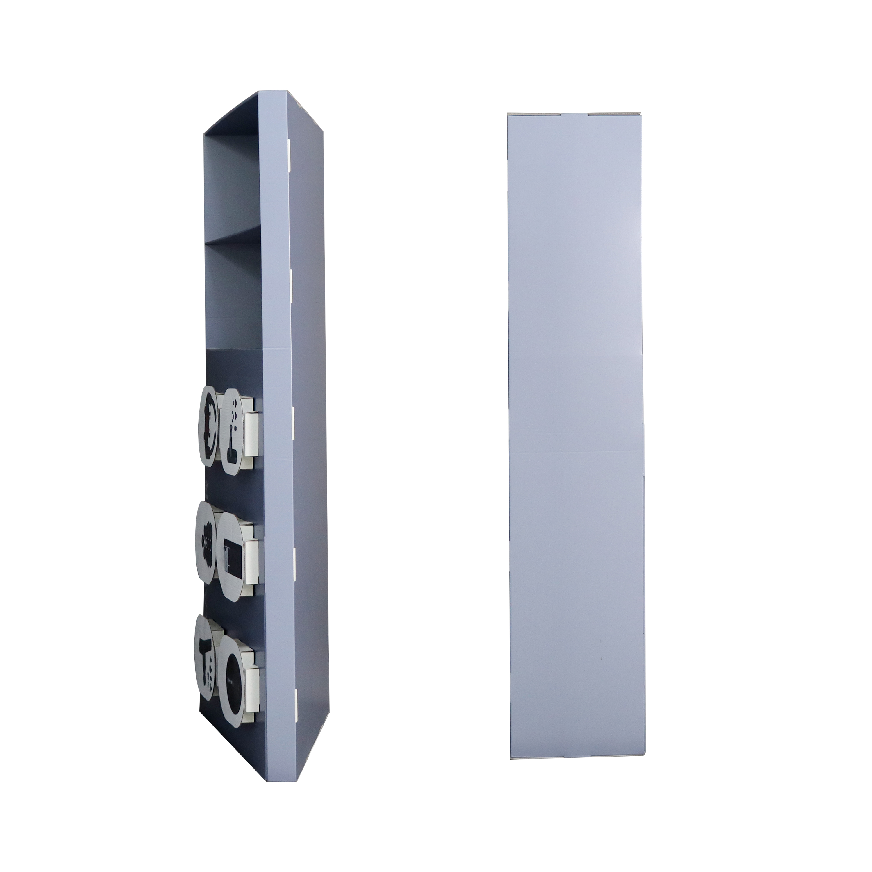 Custom cardboard floor display stand for retail shop pop display