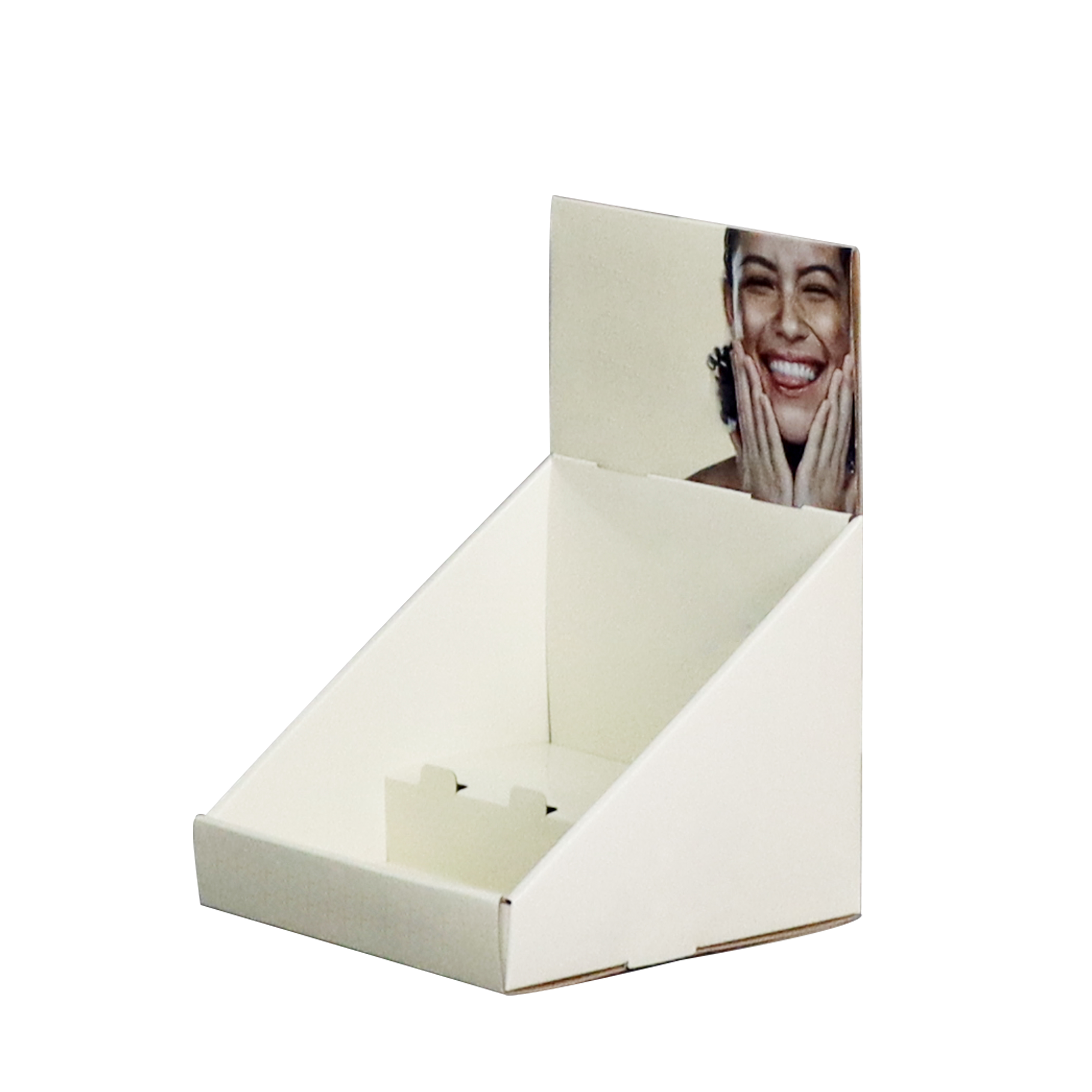 PDQ cardboard display box, retail counter paper display stand