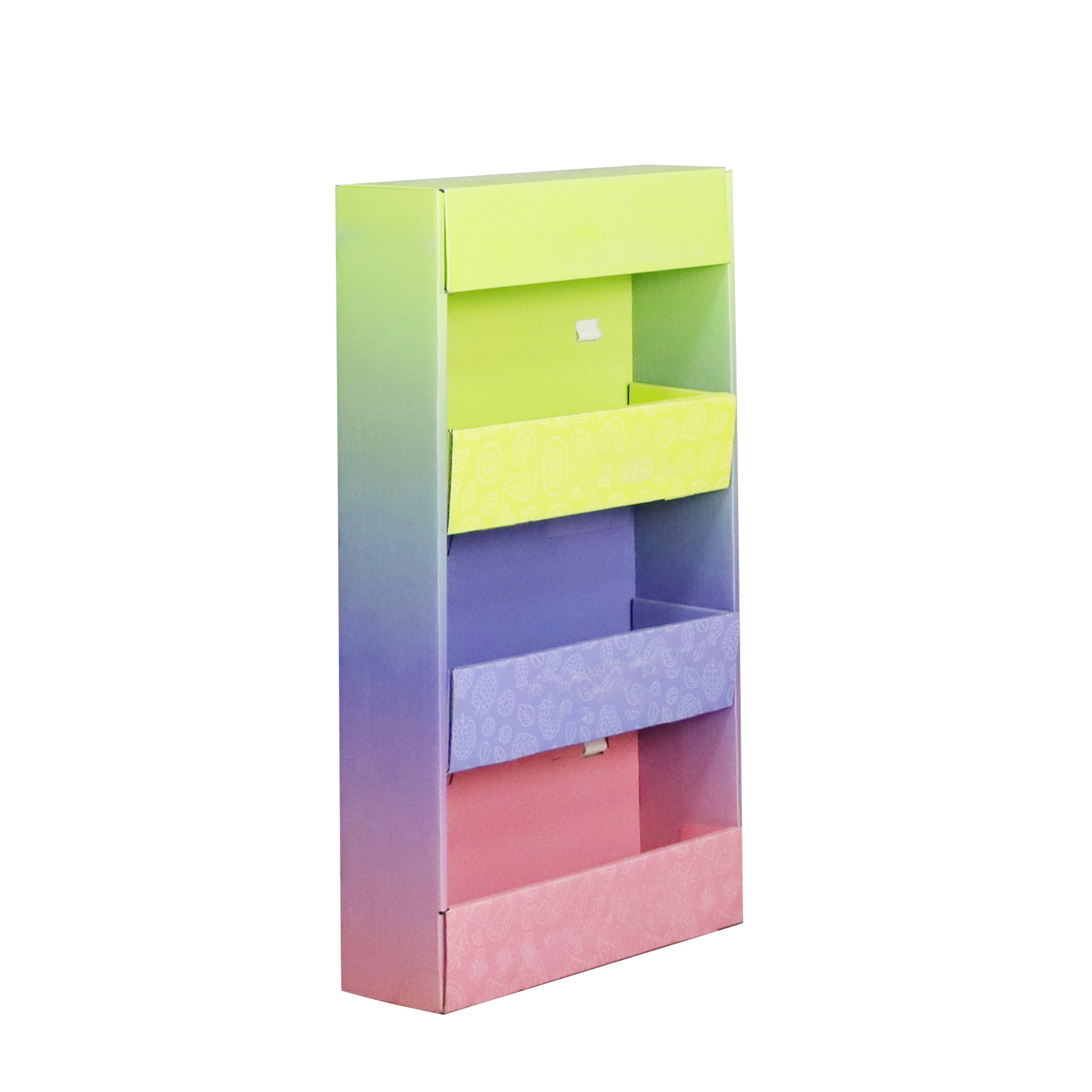 Cardboard PDQ Display Stand, corrugated retail counter POS display