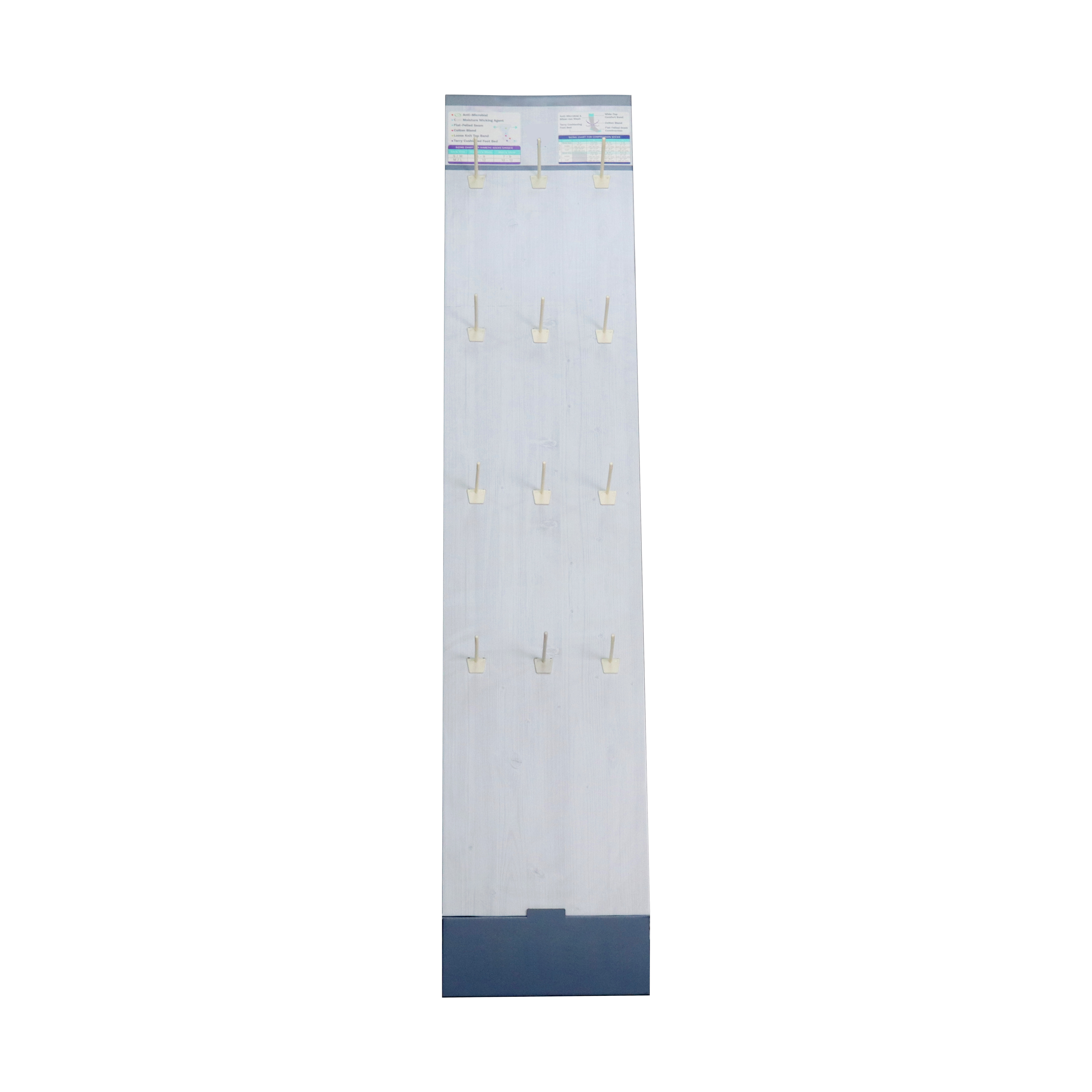 Custom Corrugated Hook Display, Cardboard Hanging Merchandise Floor Display Stand For Retail Products