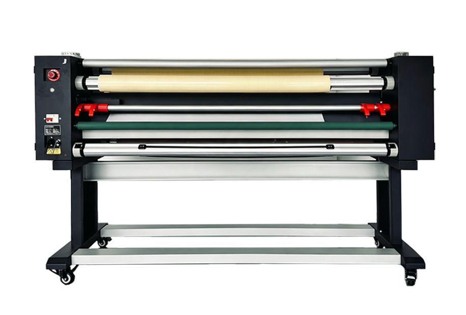 Industrial roll laminating machine for printed materials