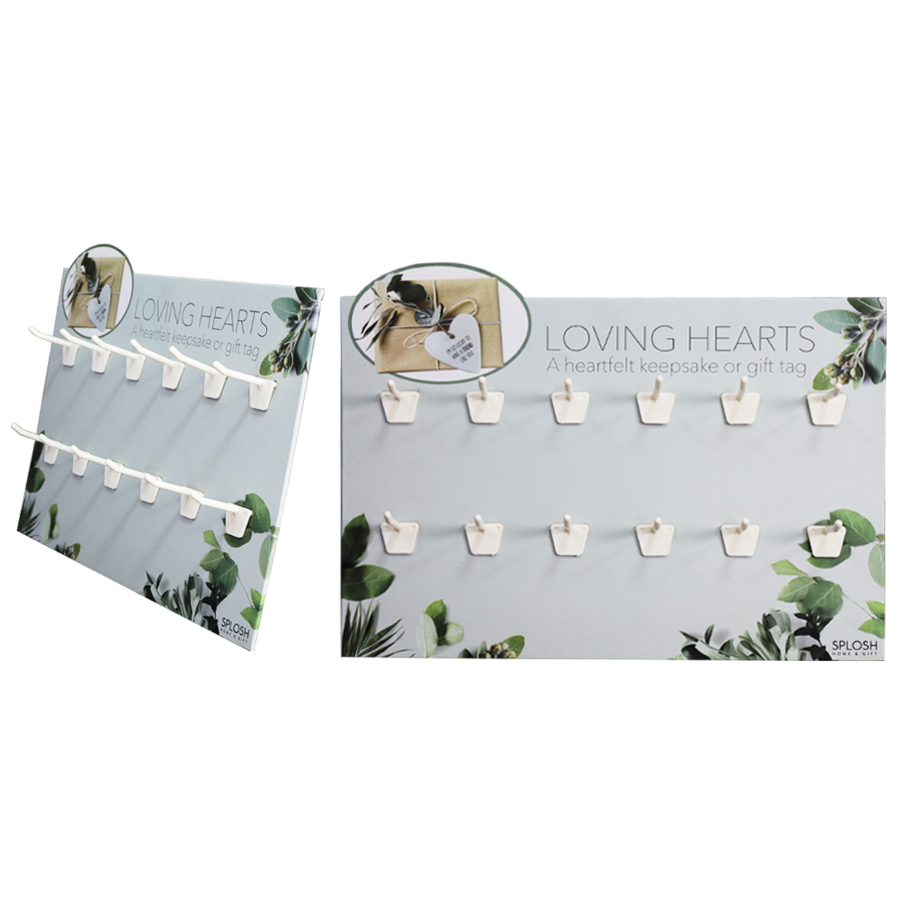 Custom Cardboard Gift Tag Hook Display