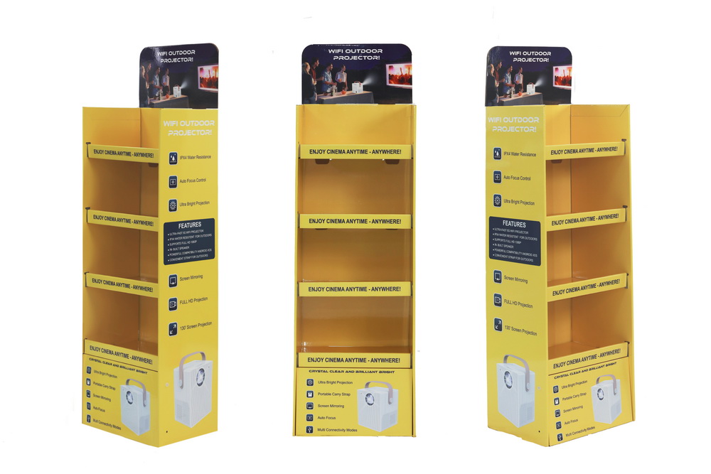 Four-Tier Projector Floor Display Stand