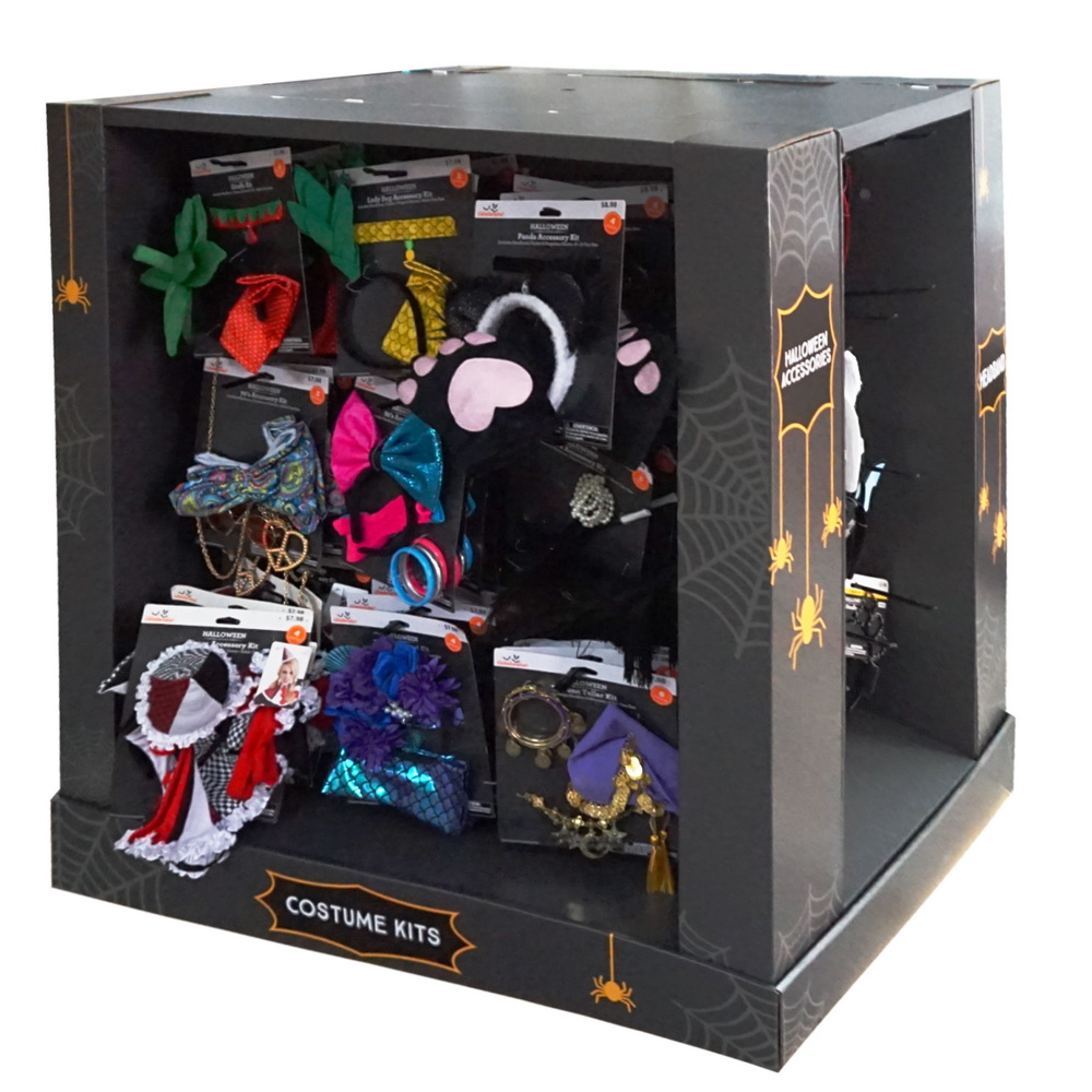 Halloween Headwear Pallet Display Rack Halloween Headwear Pallet Display Rack