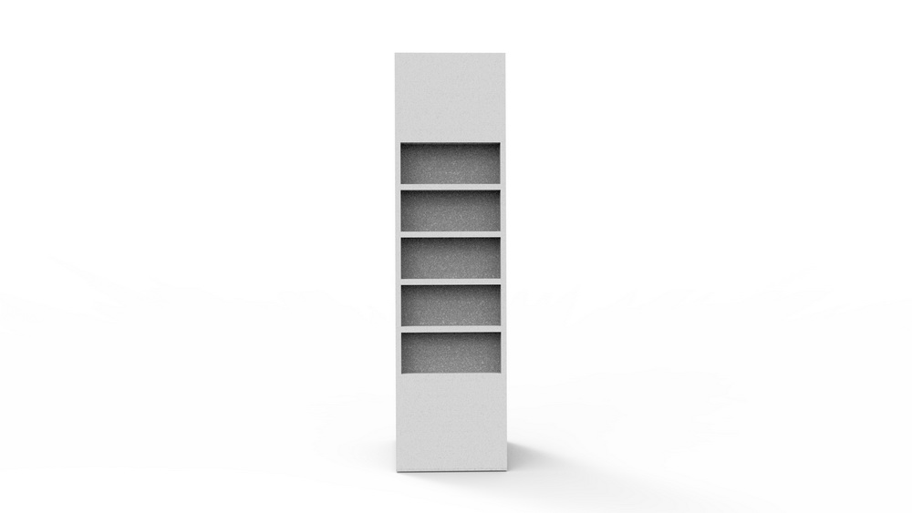 TrapezoidalDoubleSidedFloorDisplayStand02
